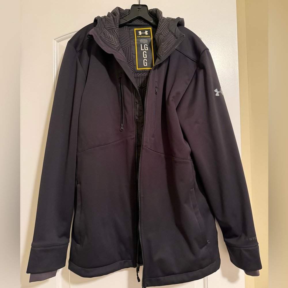 Under Armour UA Storm Men’s Softshell Hooded Jacket Black Size Large